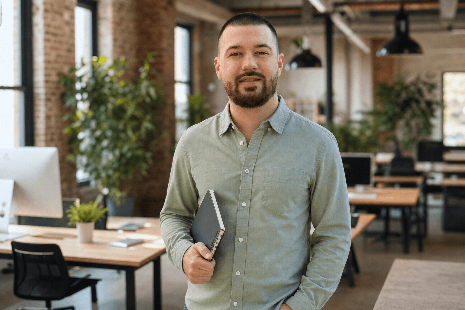 Chandler Talley — walking through a loft office