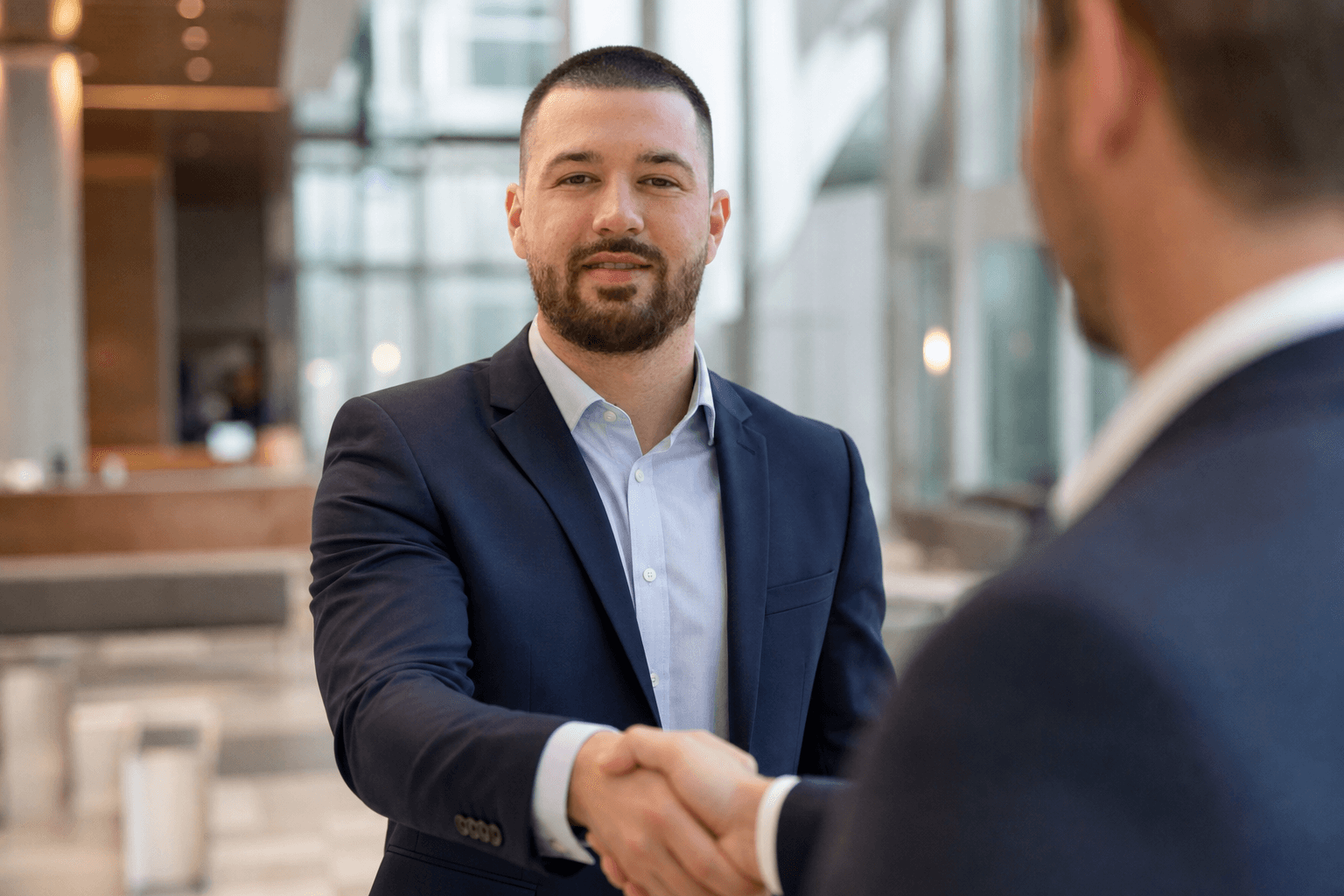 Chandler Talley — professional networking handshake