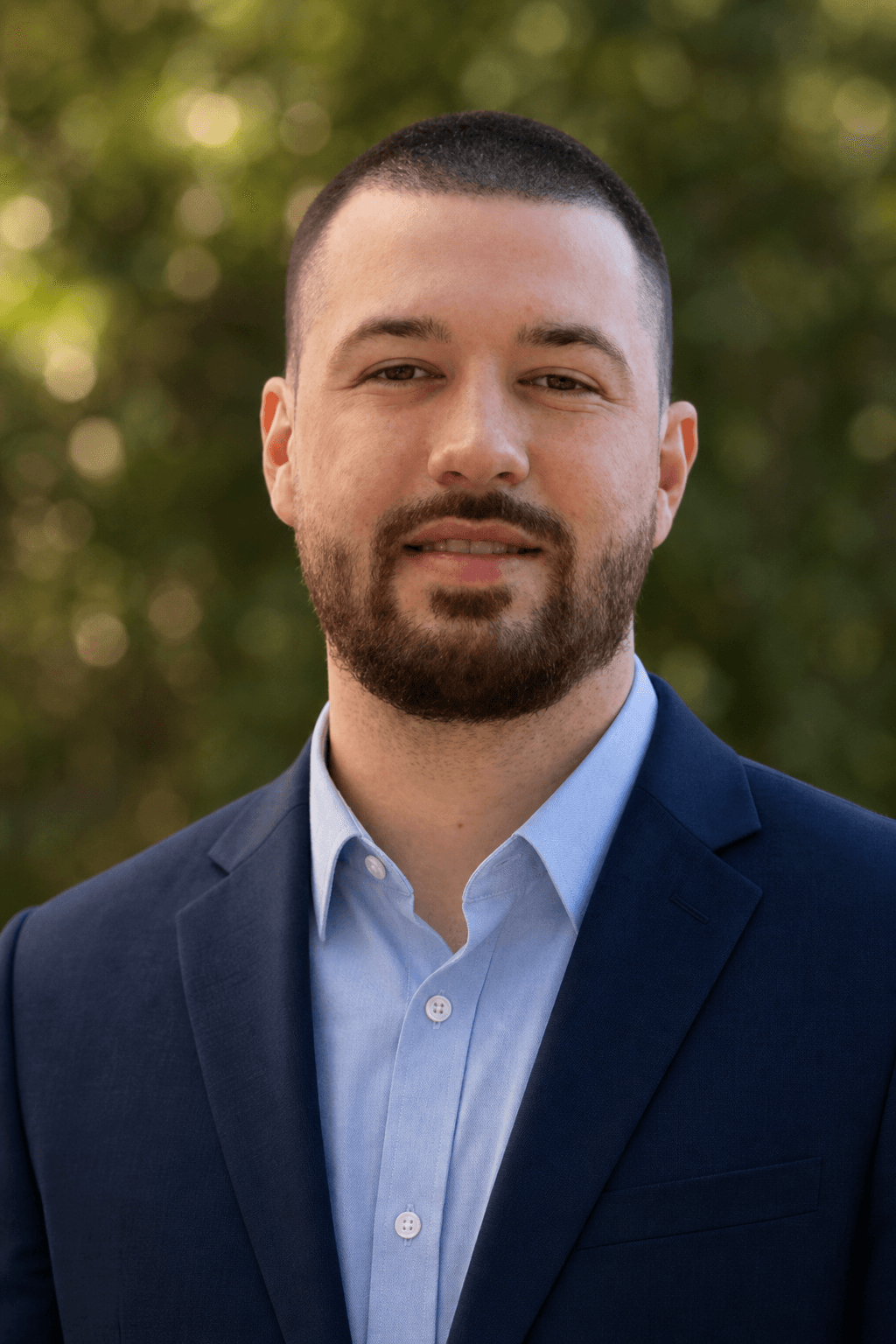 Chandler Drake Talley, Senior AI Engineer — professional outdoor headshot portrait