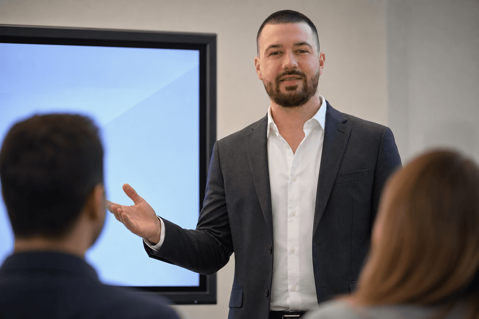 Chandler Talley — speaking at a professional conference